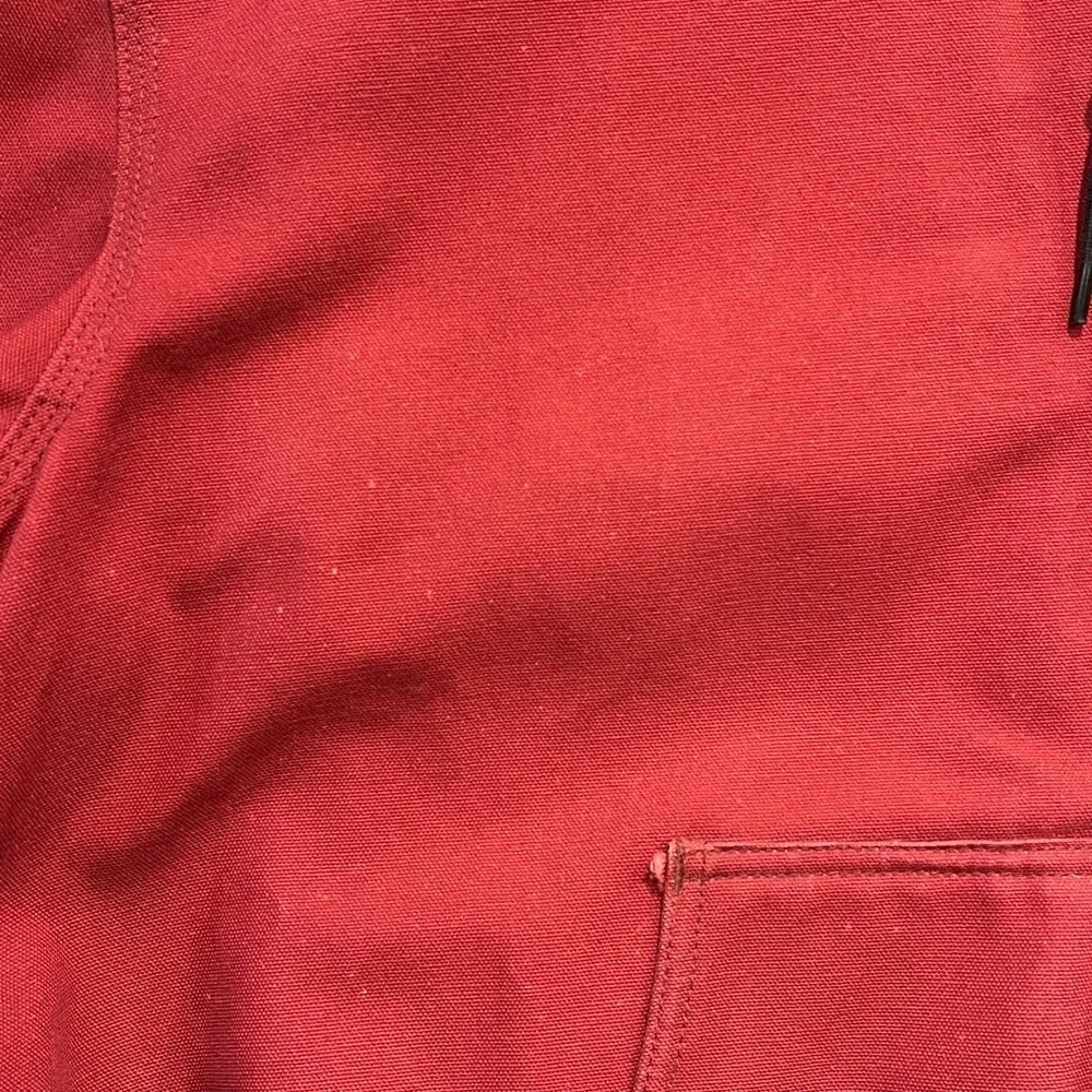 Carhartt Jacket Mens 2XL Red J158 DKR Thermal Lined Sandstone Active Hooded